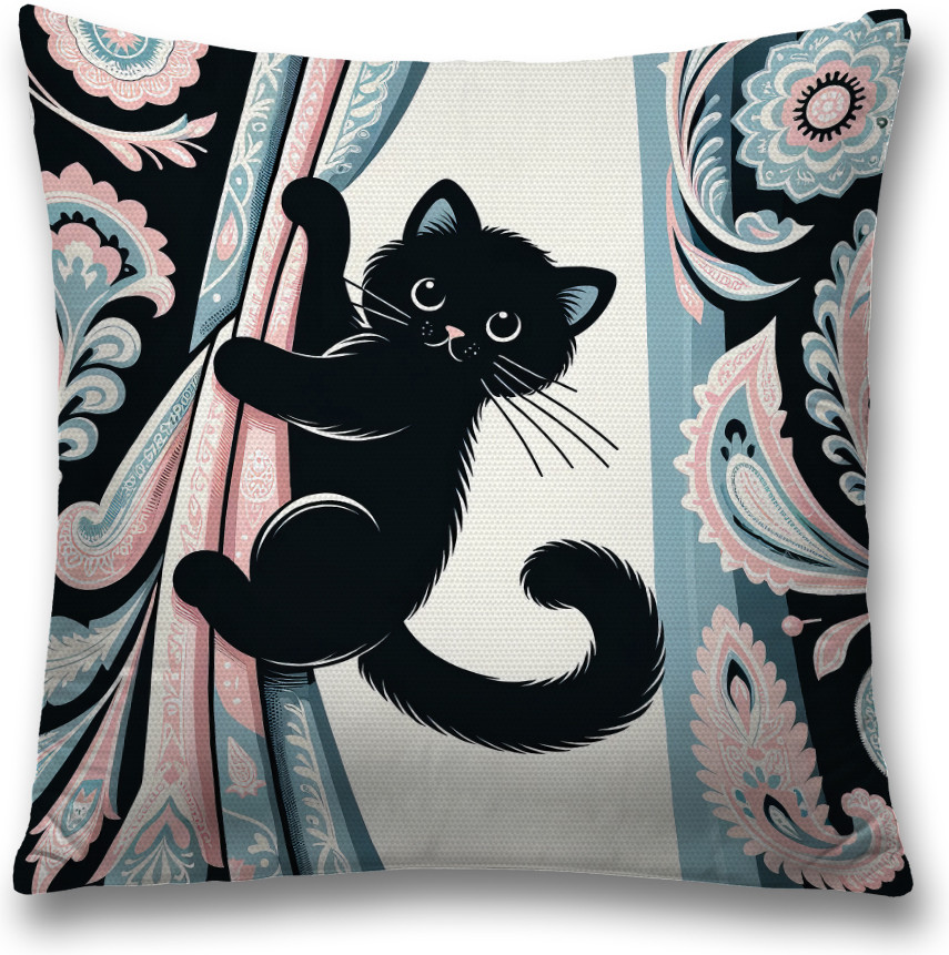 Наволочка декоративная «Милый кот» | JoyArty