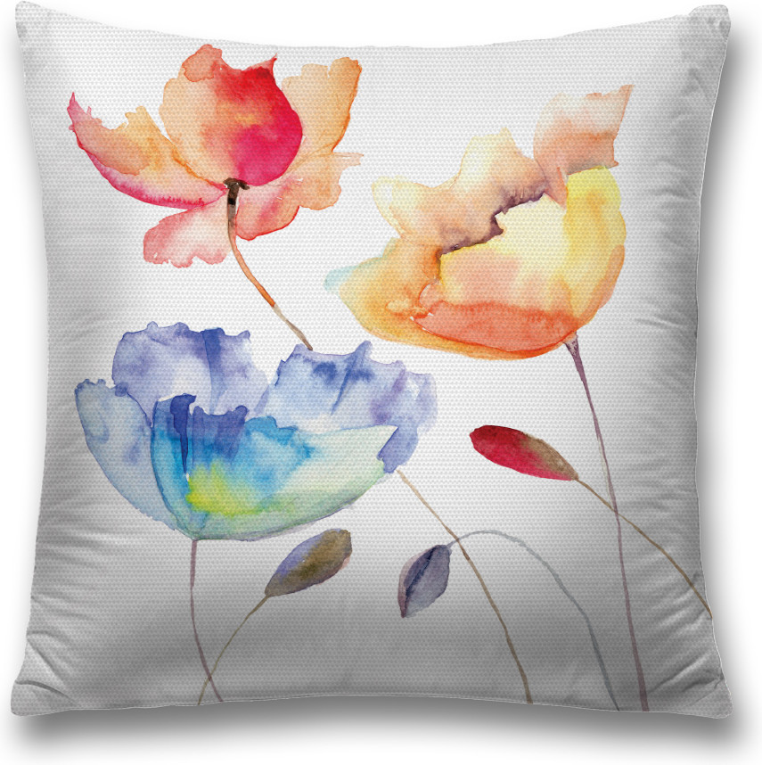 Наволочка декоративная «Модельные цветы» | JoyArty