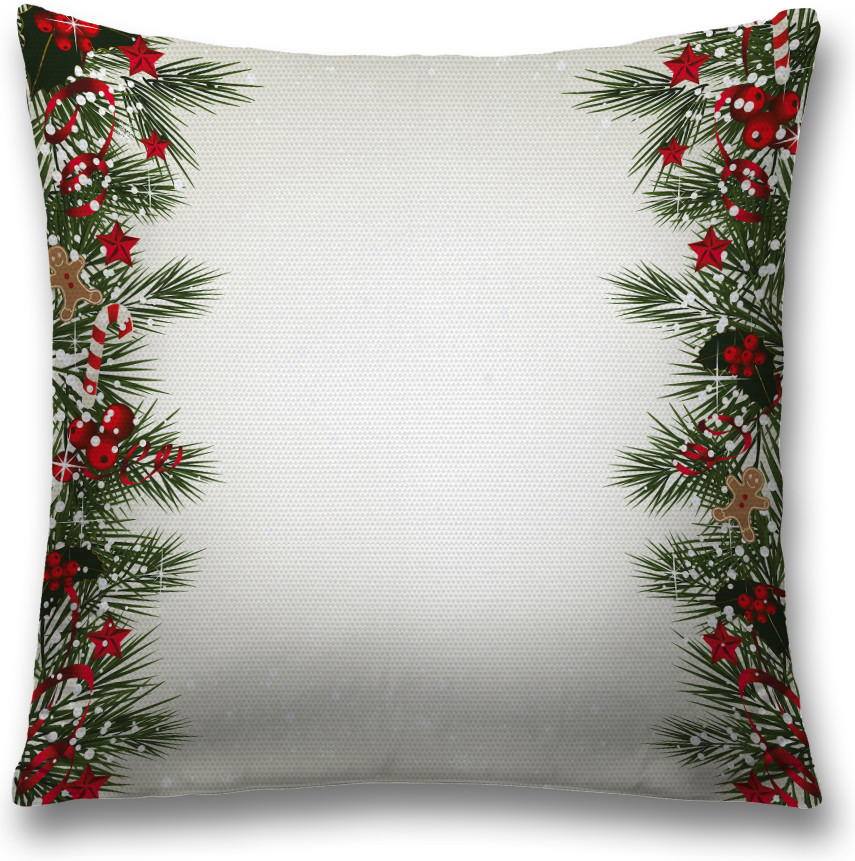 Наволочка декоративная «Открытка для рождества» | JoyArty