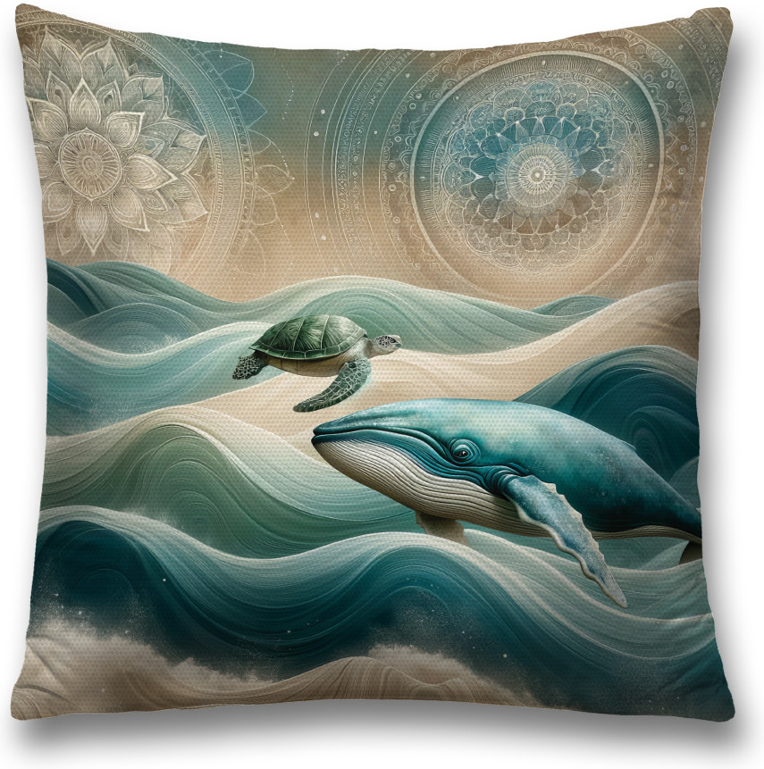 Наволочка декоративная «Плавные волны» | JoyArty