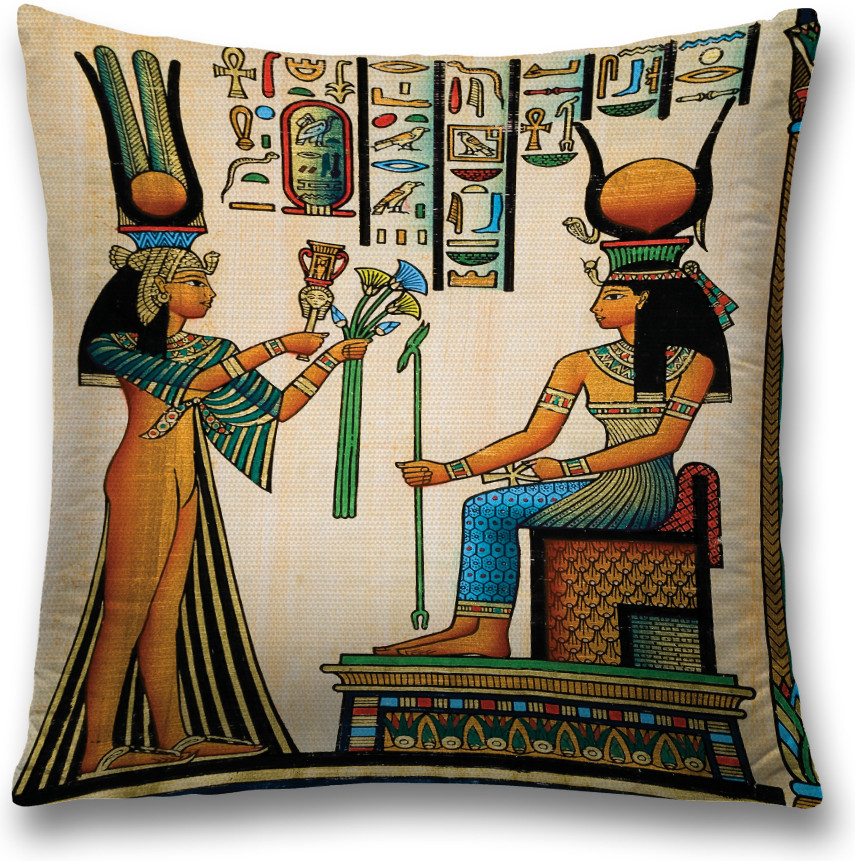 Наволочка декоративная «Подношение к царице» | JoyArty