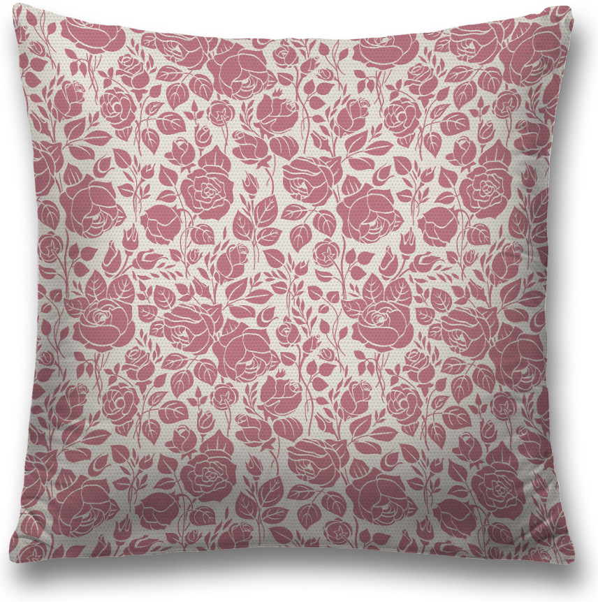Наволочка декоративная «Полотно роз» | JoyArty