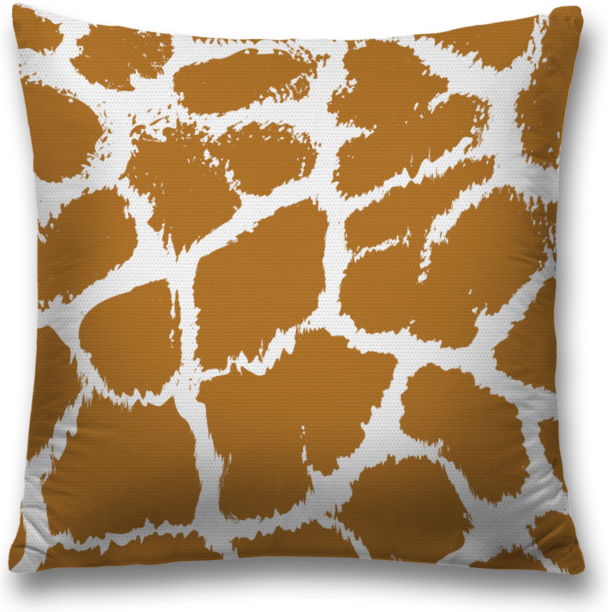 Наволочка декоративная «Расцветка жирафа» | JoyArty