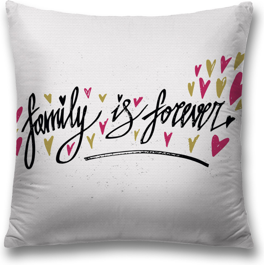 Наволочка декоративная «Семья навсегда» | JoyArty