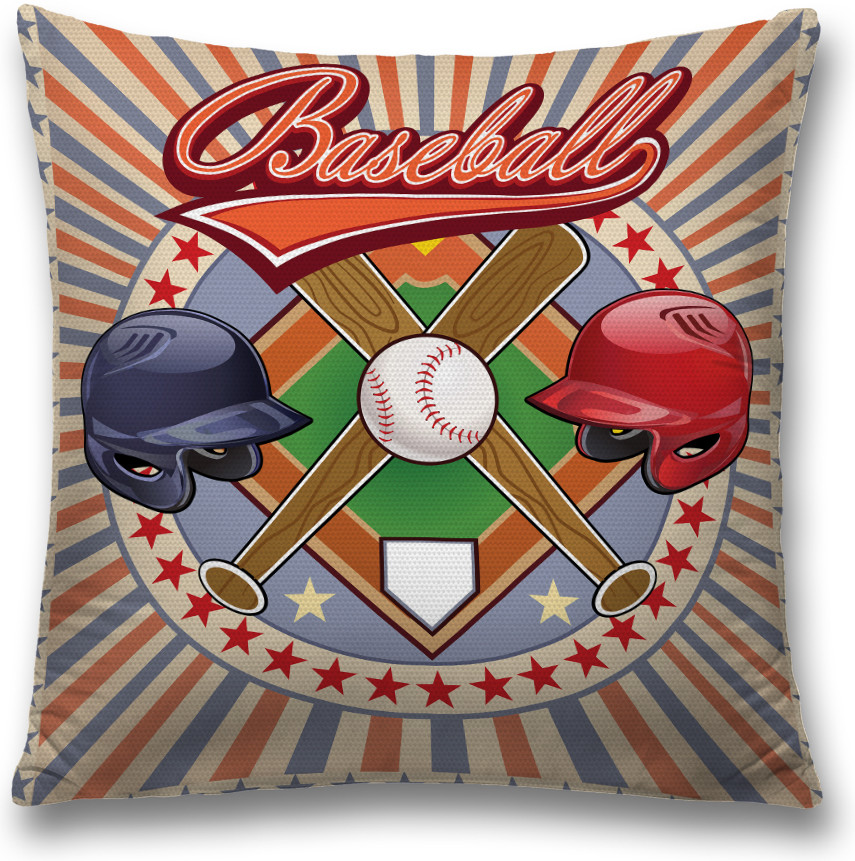Наволочка декоративная «Символика бейсбола» | JoyArty