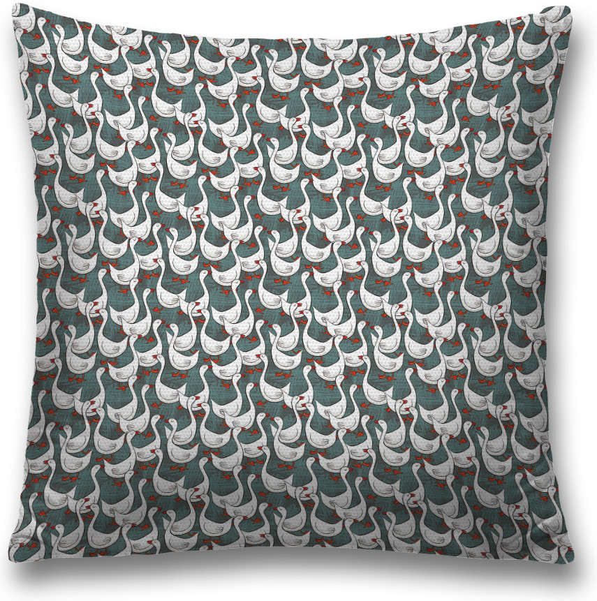 Наволочка декоративная «Стадо гусей» | JoyArty