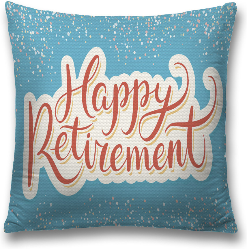 Наволочка декоративная «Счастливого выхода на пенсию» | JoyArty