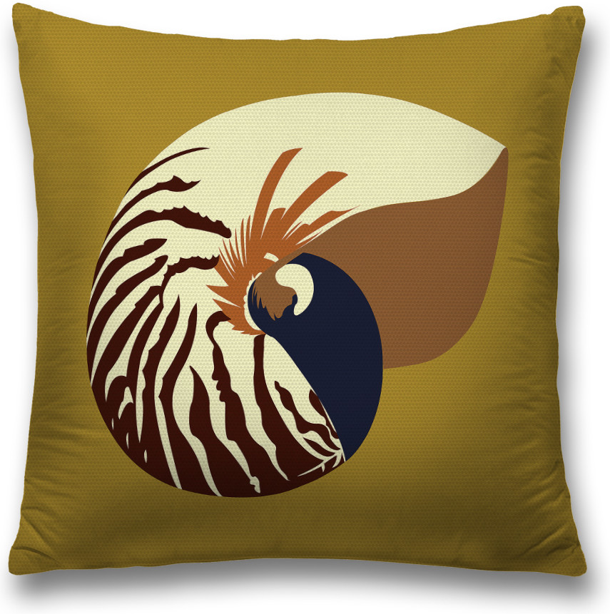 Наволочка декоративная «Тигровая раковина» | JoyArty