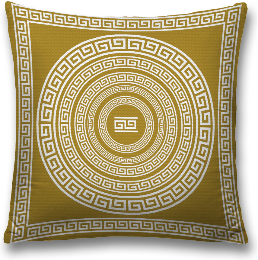 Наволочка декоративная «Узоры Древней Греции» | JoyArty
