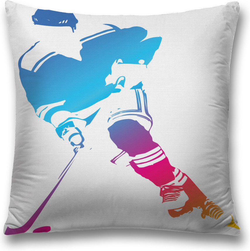 Наволочка декоративная «Хоккейный облик» | JoyArty