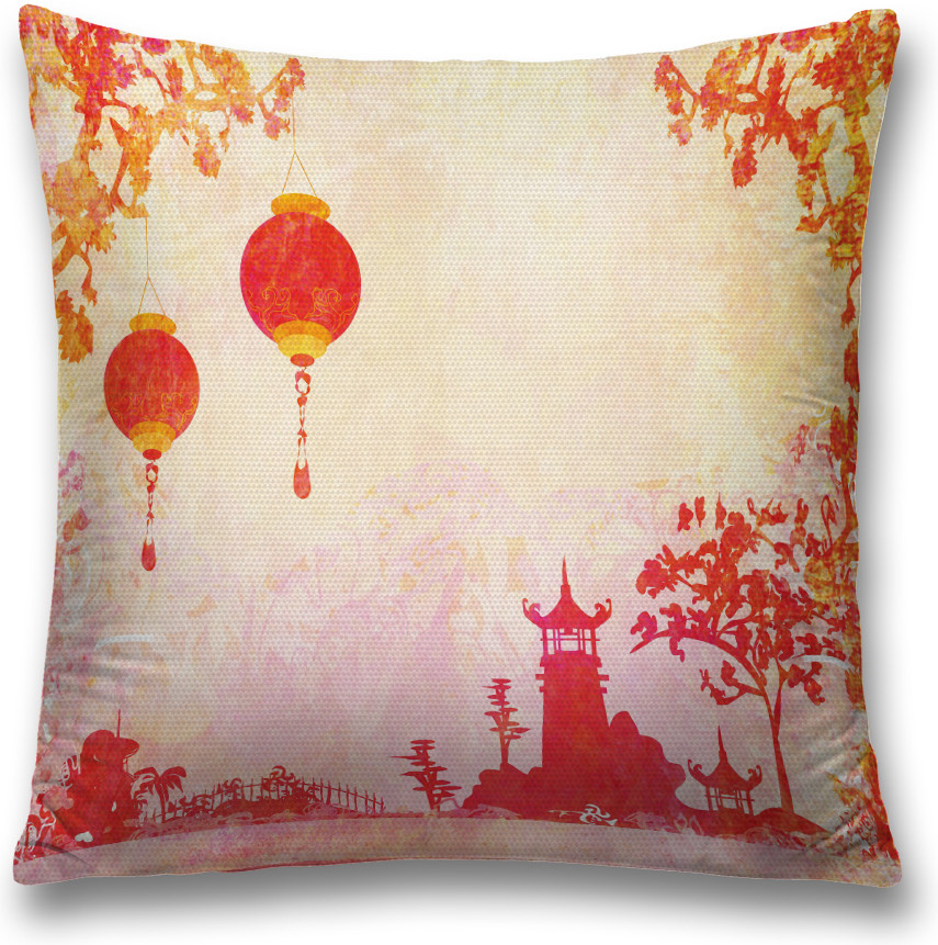 Наволочка декоративная «Японские огоньки» | JoyArty