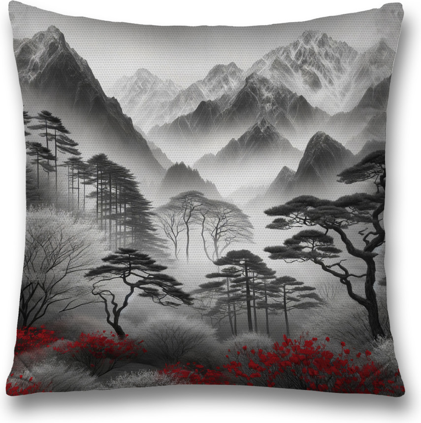 Наволочка декоративная «Японский туман» | JoyArty