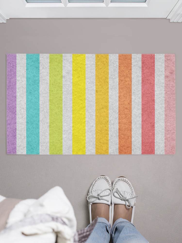 Коврик придверный «Вертикаль красок» | JoyArty
