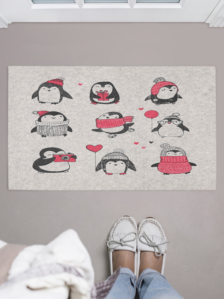 Коврик придверный «Выбери своего пингвина» | JoyArty