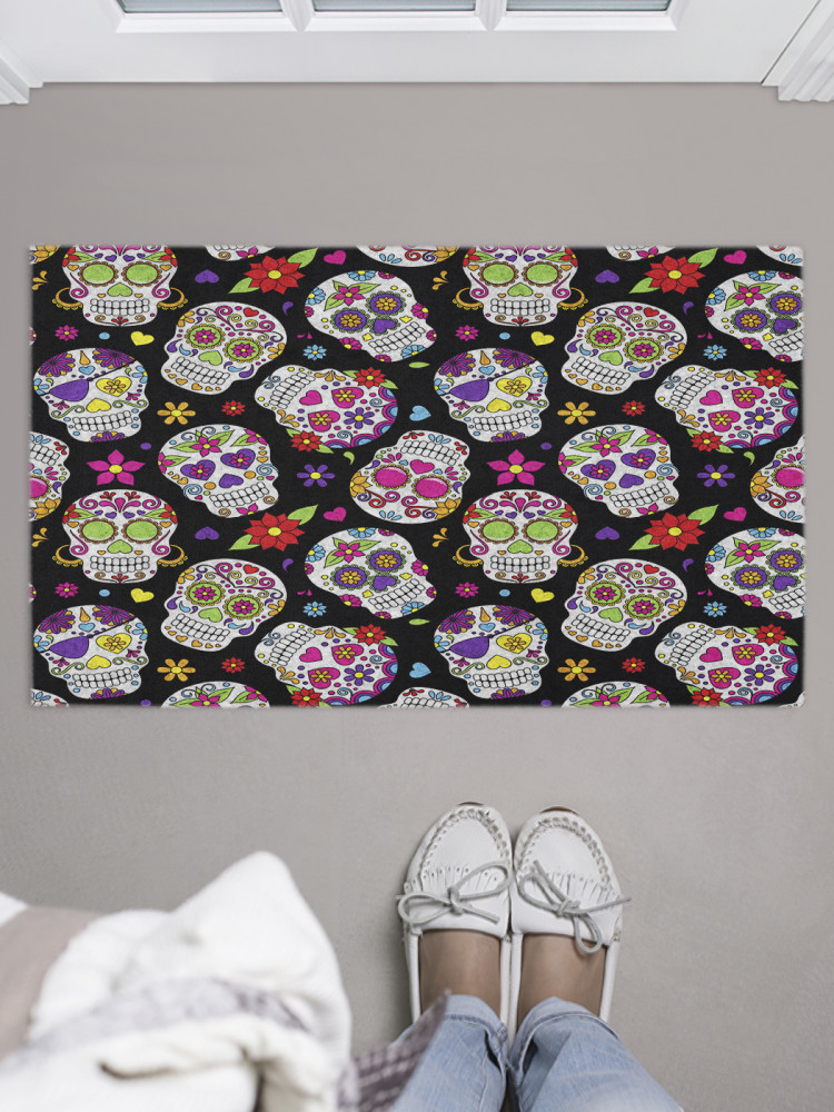 Коврик придверный «Выбор сахарных черепов» | JoyArty