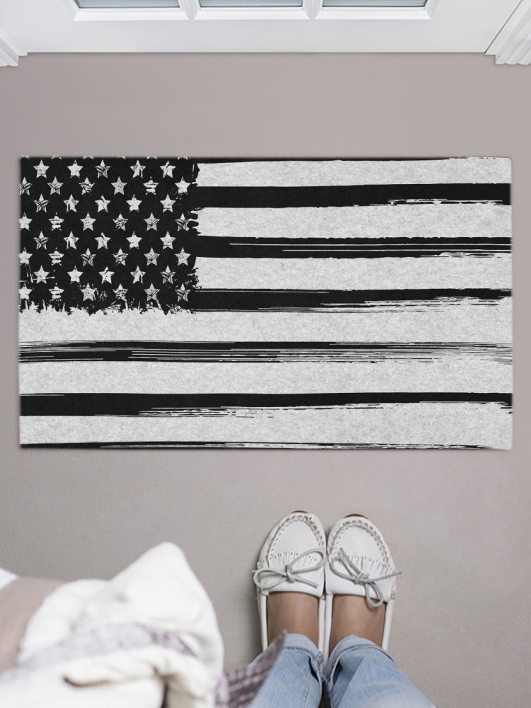 Коврик придверный «Графический флаг США» | JoyArty