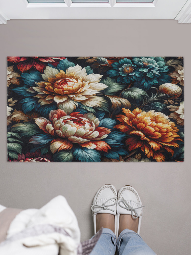 Коврик придверный «Жостовская роспись» | JoyArty