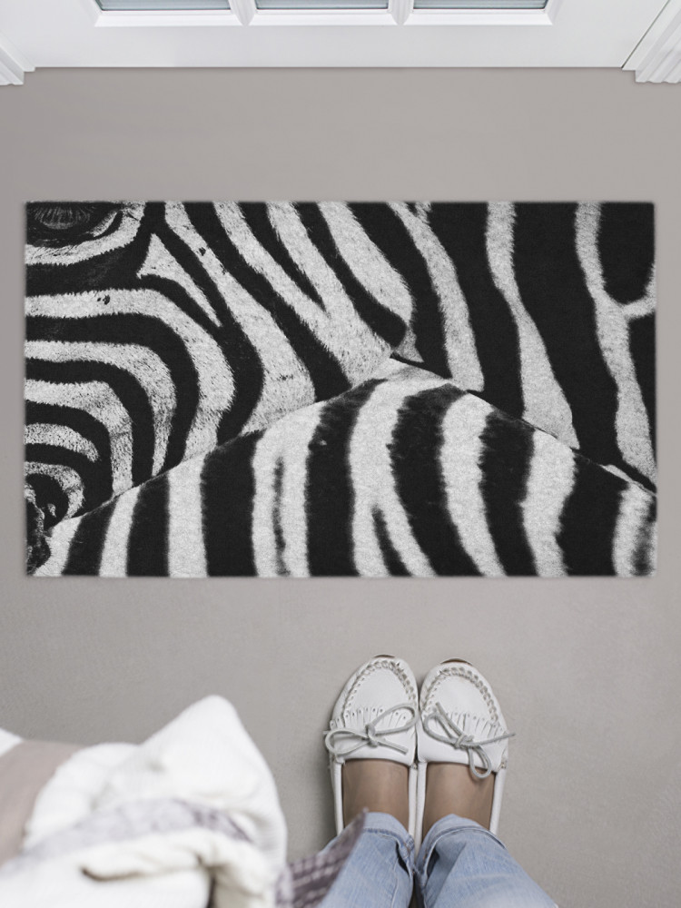 Коврик придверный «Зебровый пазл» | JoyArty