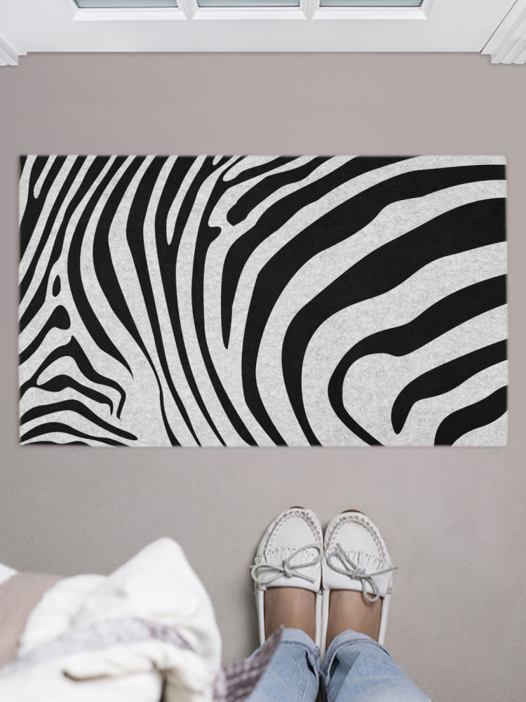 Коврик придверный «Зебровый узор» | JoyArty
