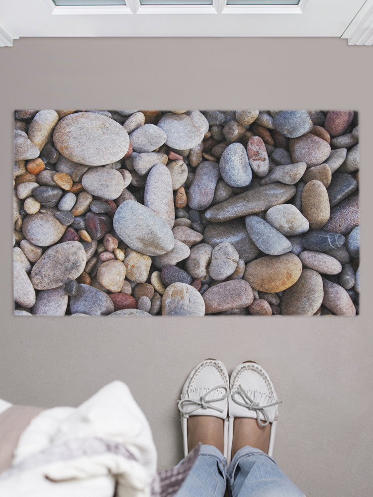 Коврик придверный «Морская галька» | JoyArty