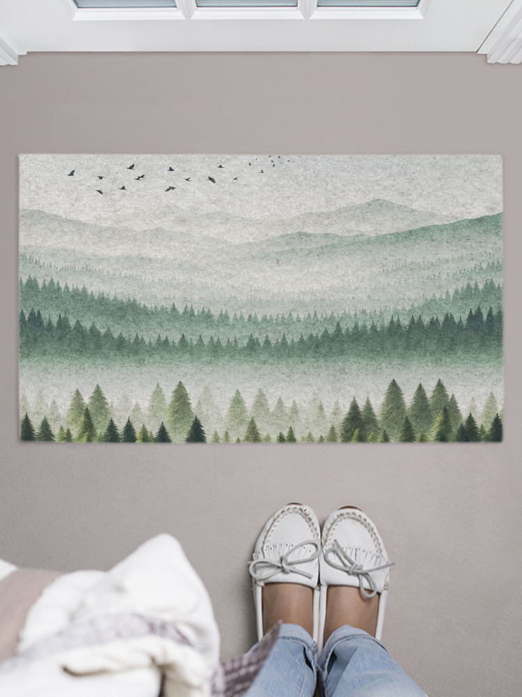 Коврик придверный «Птицы прилетают» | JoyArty