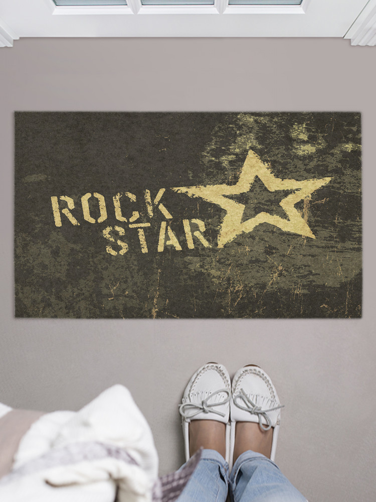 Коврик придверный «Рок звезда» | JoyArty