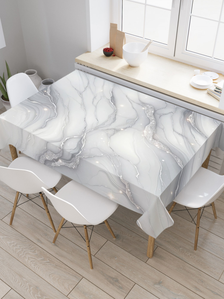 Скатерть водоотталкивающая «Звёздный мрамор» | JoyArty