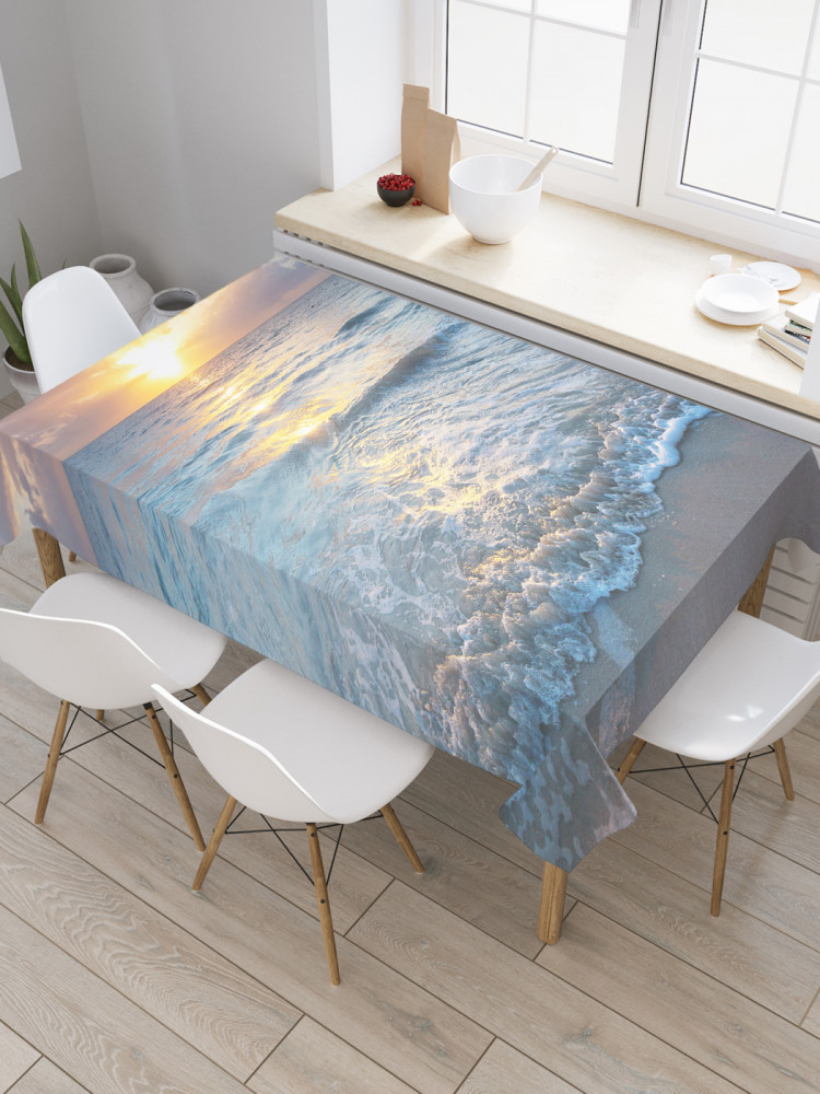 Скатерть водоотталкивающая «Игривое море» | JoyArty