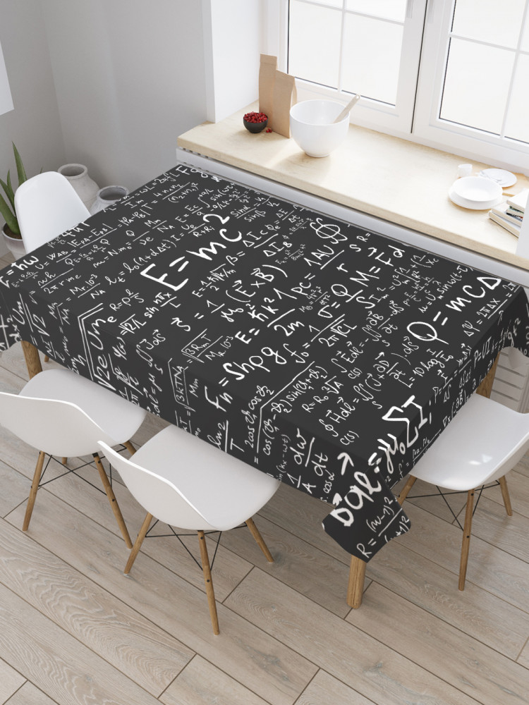 Скатерть водоотталкивающая «Научные формулы» | JoyArty