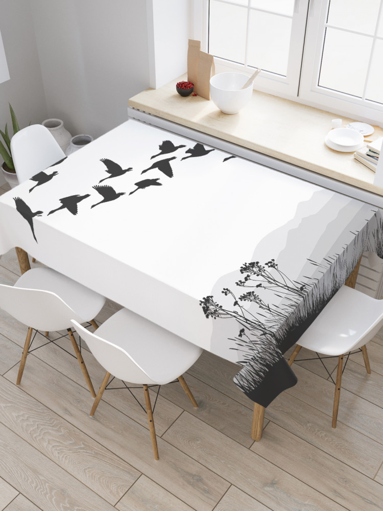 Скатерть «Гуси летят клином» | JoyArty