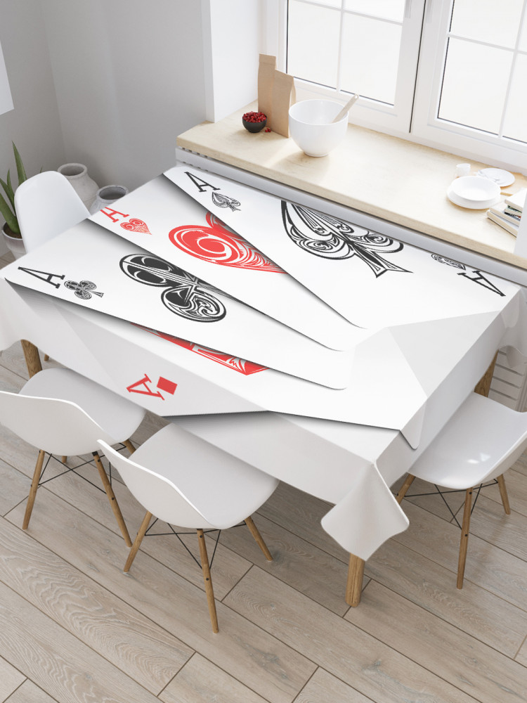 Скатерть «Карточные тузы» | JoyArty