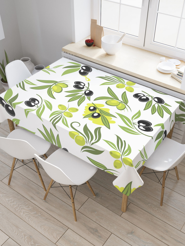 Скатерть «Свежие оливковые ветви» | JoyArty