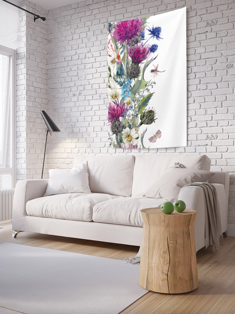 Фотопанно на стену «Акварельный чертополох» | JoyArty