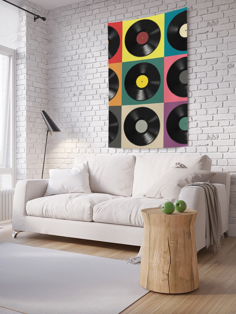 Фотопанно на стену «Виниловые пластинки» | JoyArty