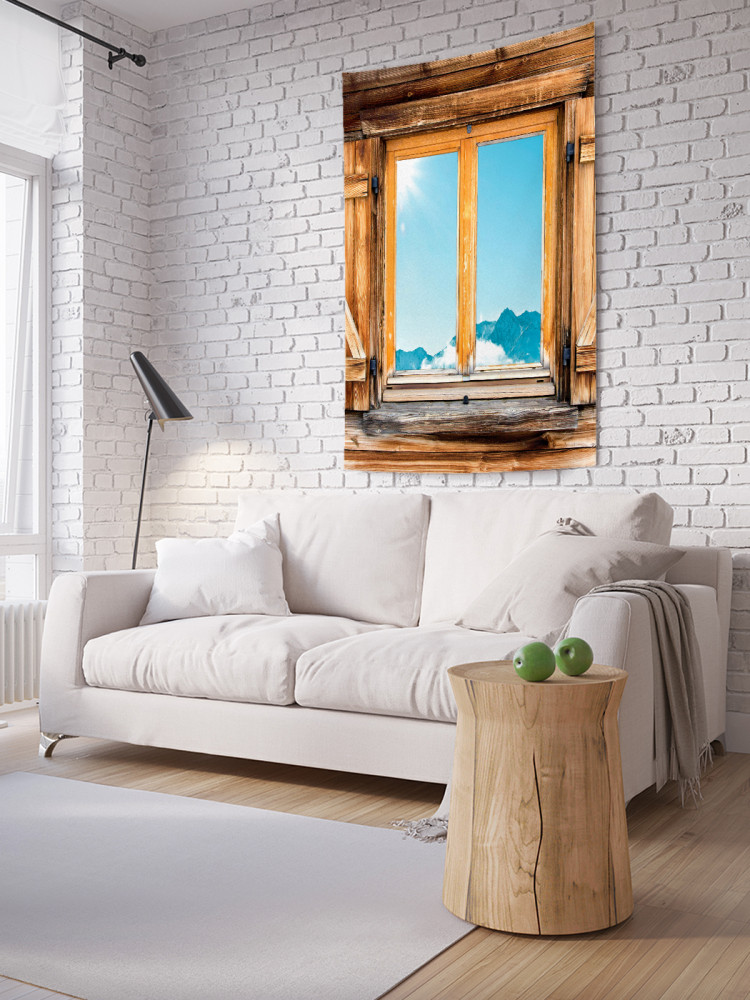 Фотопанно на стену «Деревянные ставни» | JoyArty