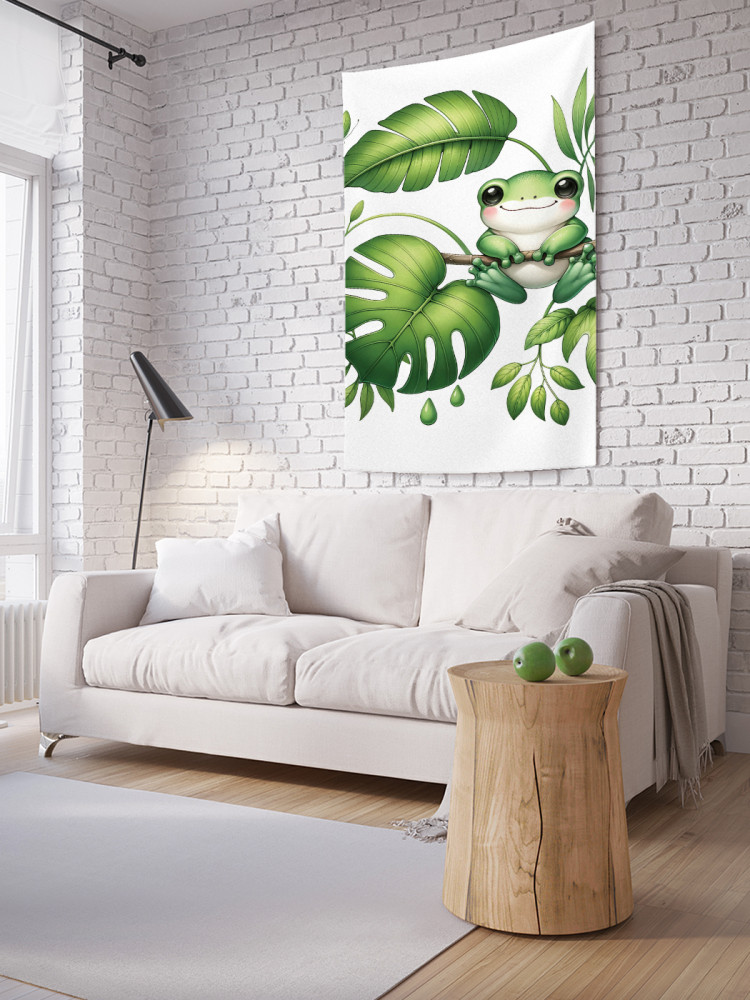 Фотопанно на стену «Лягушка в пальмах» | JoyArty
