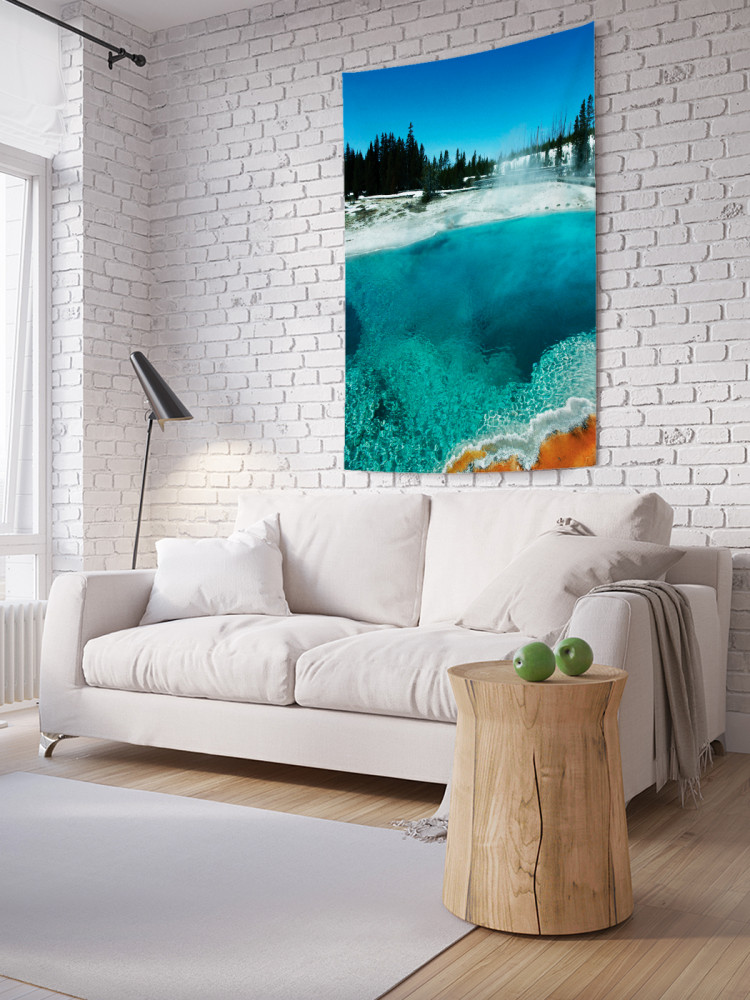 Фотопанно на стену «Озеро парит» | JoyArty