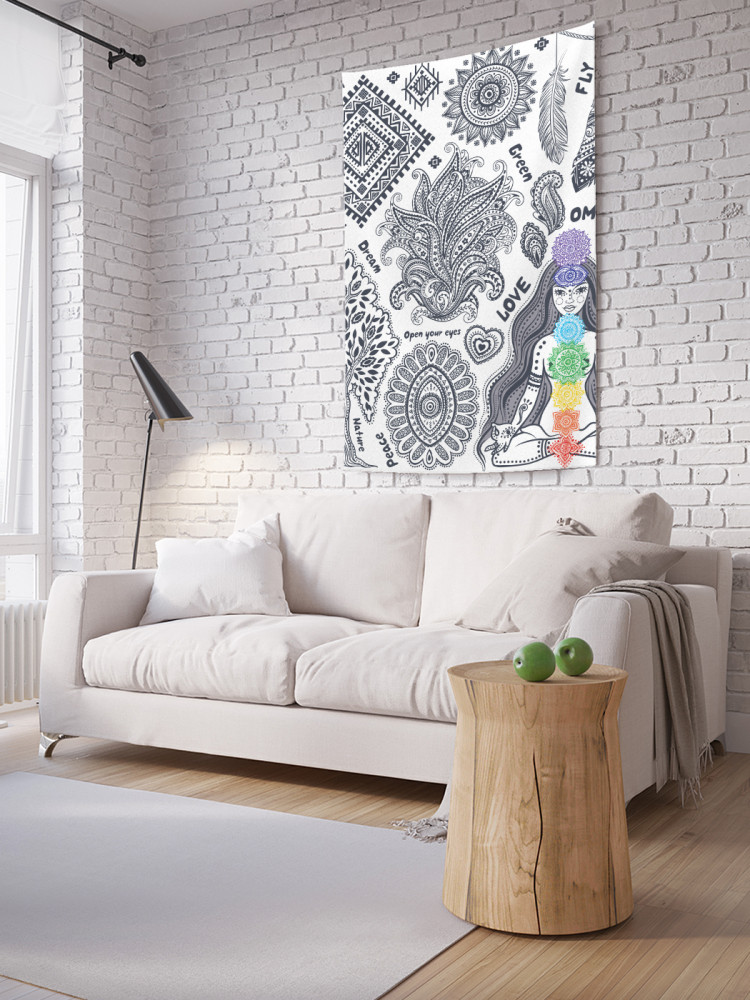 Фотопанно на стену «Орнаменты йоги» | JoyArty