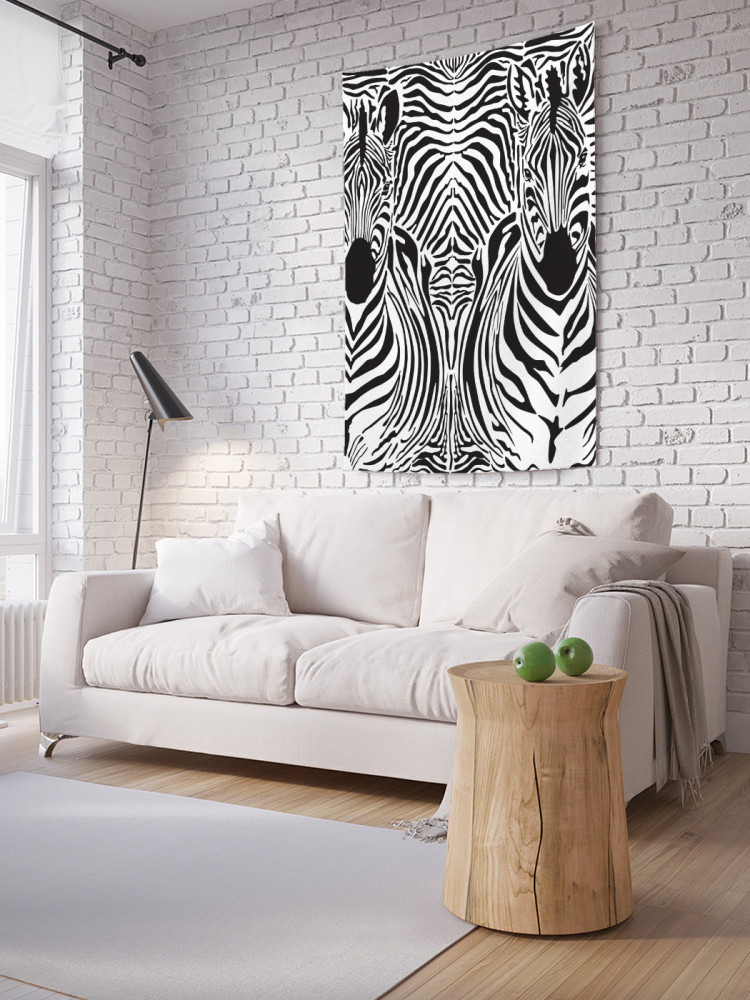 Фотопанно на стену «Пара зебр» | JoyArty