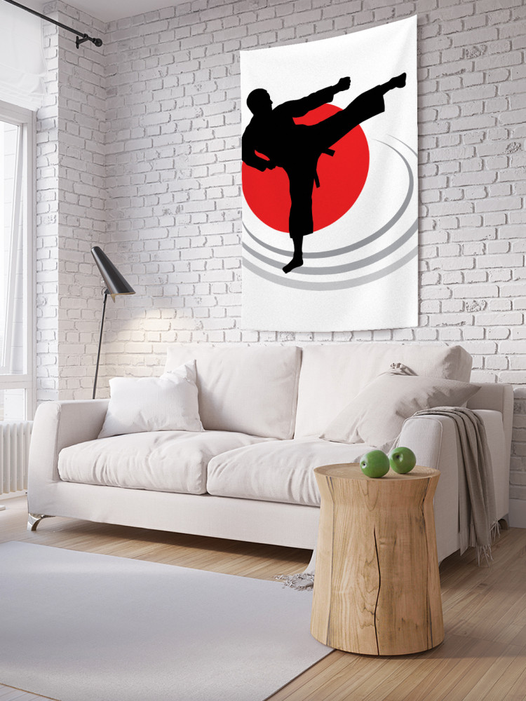Фотопанно на стену «Поза каратиста» | JoyArty