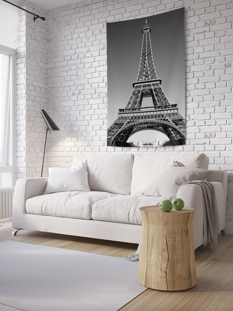 Фотопанно на стену «Серая Эйфелева башня» | JoyArty