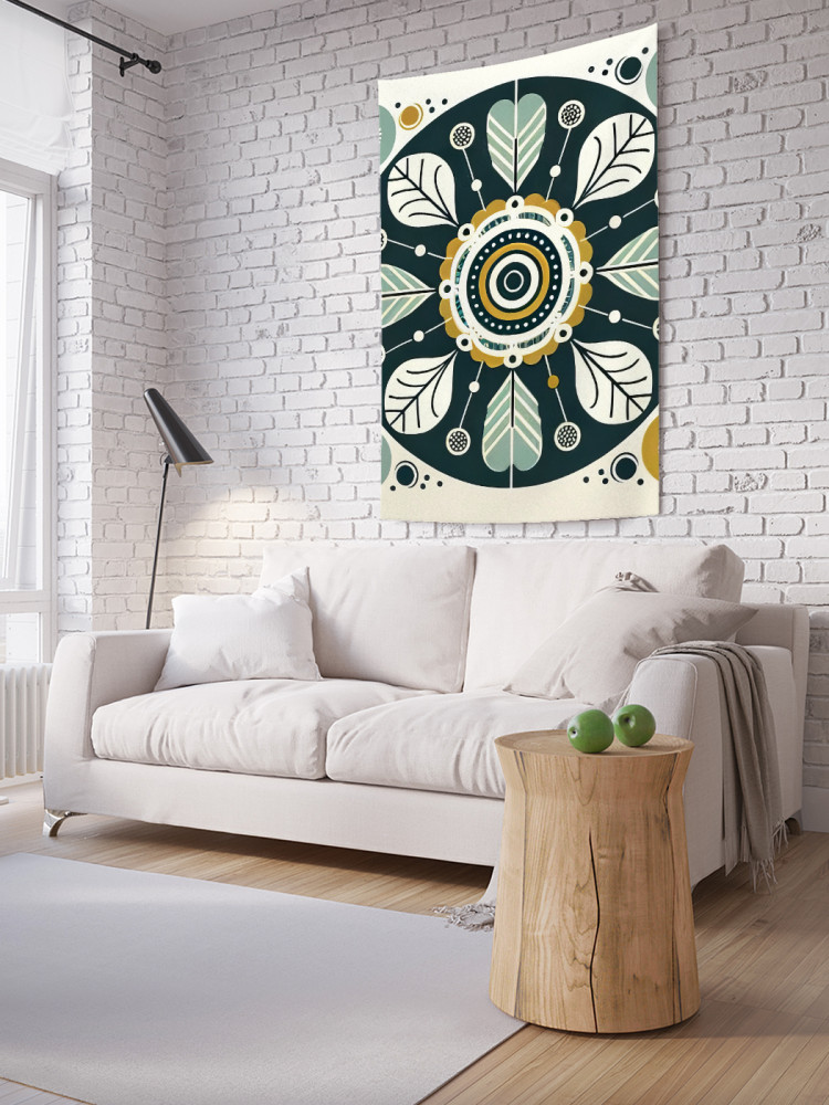 Фотопанно на стену «Цветочная мишень» | JoyArty