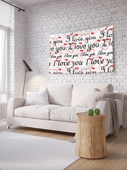 Фотопанно на стену «Я тебя люблю»