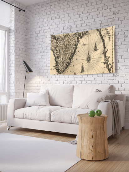 Фотопанно на стену «Древняя карта»