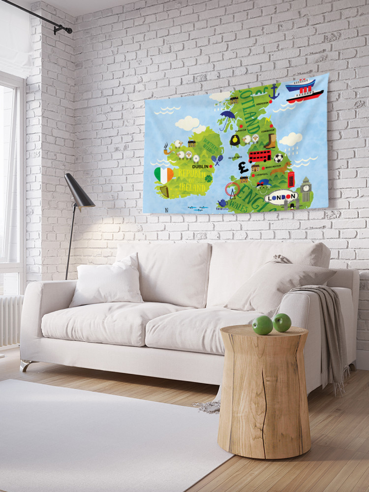 Фотопанно на стену «Культурная карта» | JoyArty