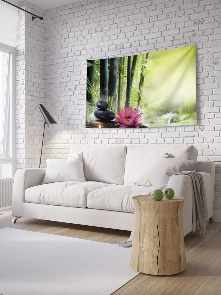 Фотопанно на стену «Медитация в бамбуковом лесу» | JoyArty