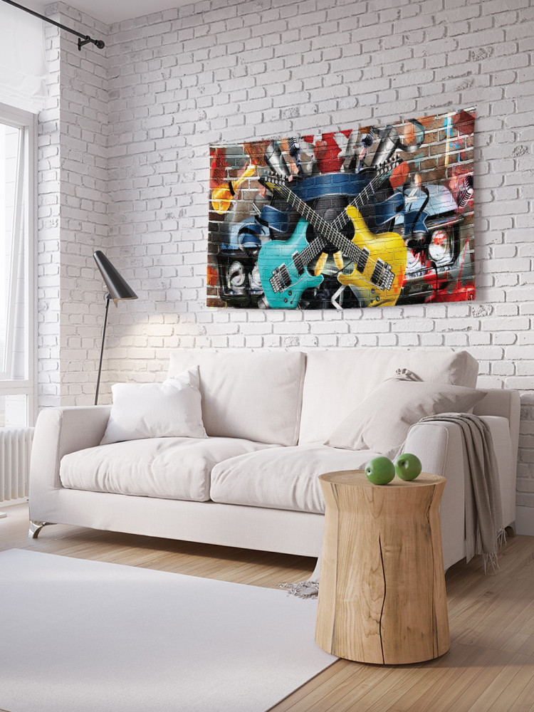 Фотопанно на стену «Музыкальное граффити» | JoyArty
