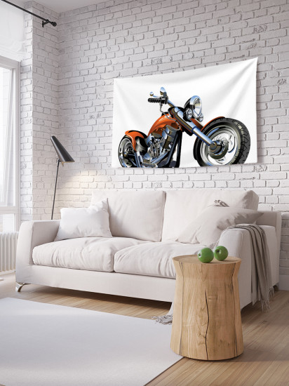 Фотопанно на стену «Низкий байк»