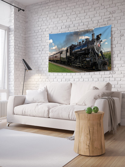 Фотопанно на стену «Пассажирский поезд»