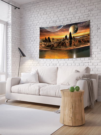 Фотопанно на стену «Поверхность чужой планеты»